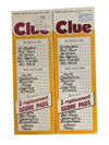 Parker Brothers Clue Replacement Score Pads (Set of 2)