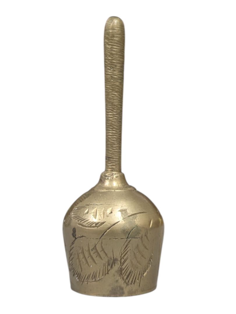 Engraved Brass Miniature Bell