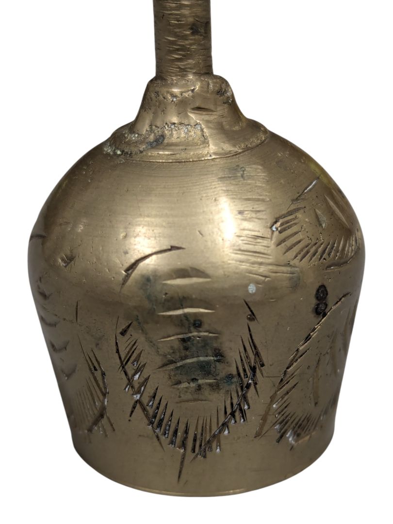 Engraved Brass Miniature Bell