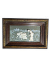 Antique Framed Bas-Relief Plaque with Classical Figures