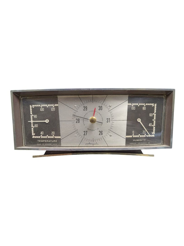 Vintage Airguide Weather Station Desk Barometer