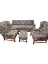 James C. Snyder Upholstered Living Room Set – Sofa, Two Armchairs & Ottoman