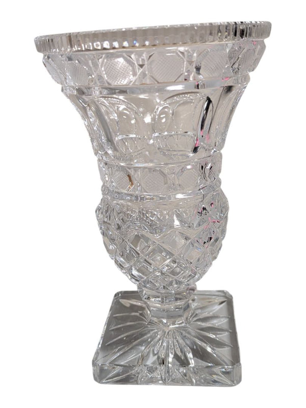 Antique-Style Cut Crystal Urn Vase