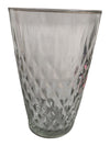 Vintage Pressed Glass Vase with Diamond Pattern