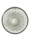Vintage Pressed Glass Vase with Diamond Pattern