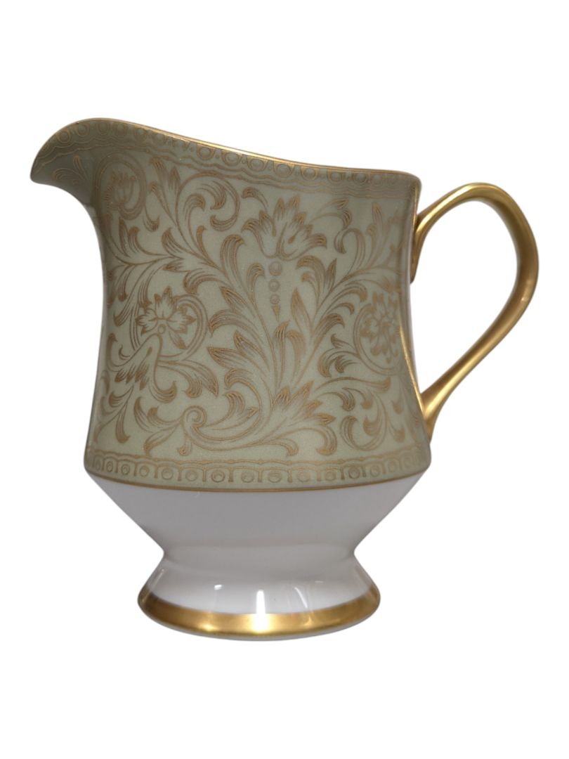 Sango “Versailles” Fine China Dinnerware Set – Gold Scroll Pattern