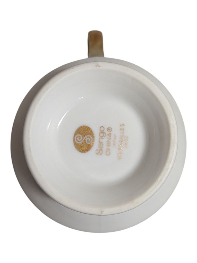 Sango “Versailles” Fine China Dinnerware Set – Gold Scroll Pattern
