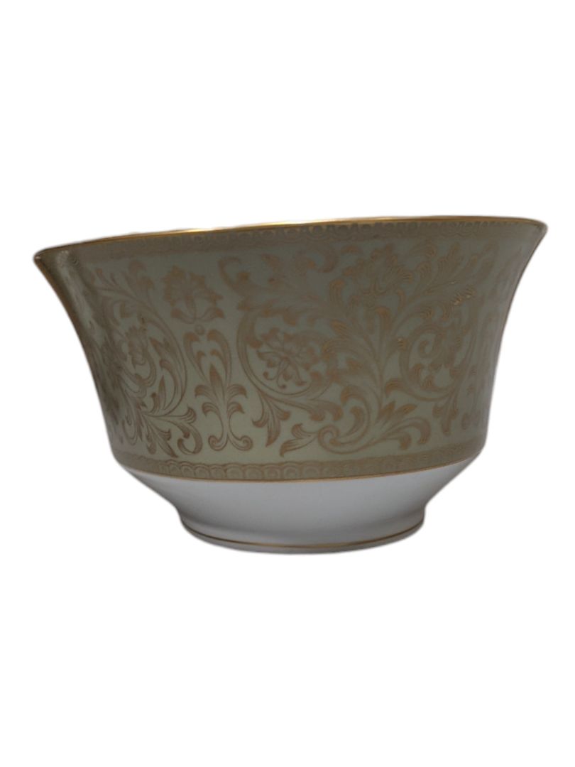 Sango “Versailles” Fine China Dinnerware Set – Gold Scroll Pattern