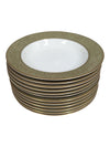 Sango “Versailles” Fine China Dinnerware Set – Gold Scroll Pattern