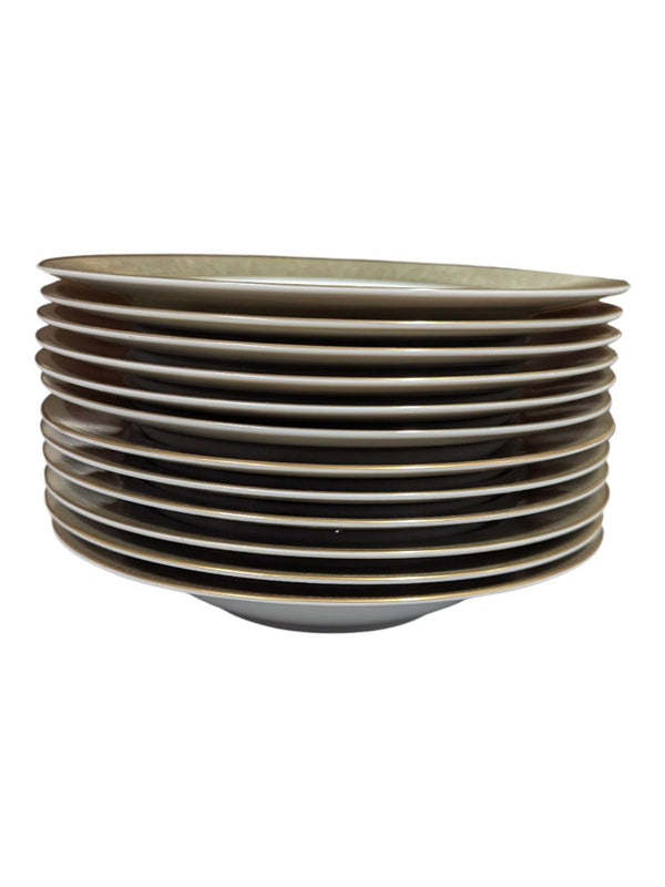 Sango “Versailles” Fine China Dinnerware Set – Gold Scroll Pattern