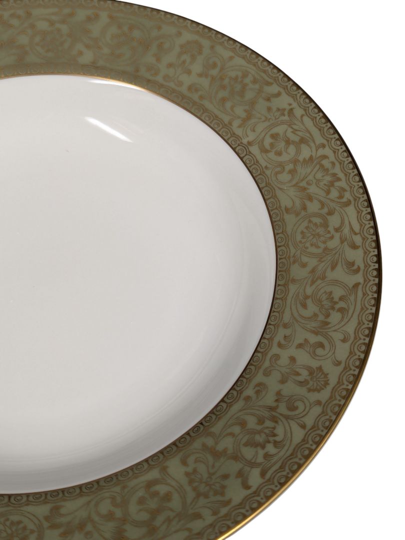 Sango “Versailles” Fine China Dinnerware Set – Gold Scroll Pattern