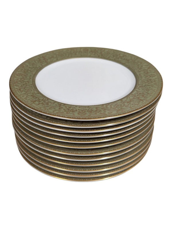 Sango “Versailles” Fine China Dinnerware Set – Gold Scroll Pattern