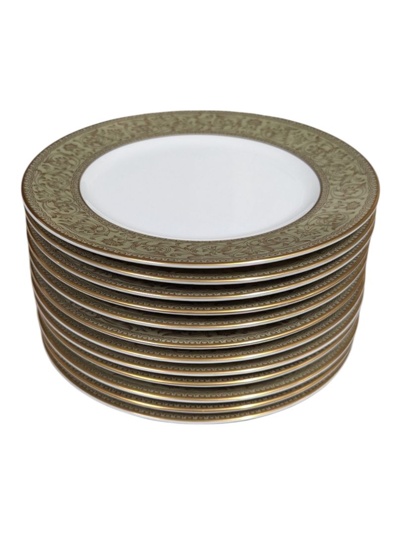 Sango “Versailles” Fine China Dinnerware Set – Gold Scroll Pattern