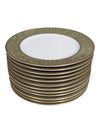 Sango “Versailles” Fine China Dinnerware Set – Gold Scroll Pattern