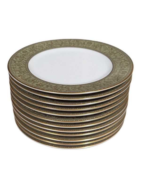 Sango “Versailles” Fine China Dinnerware Set – Gold Scroll Pattern
