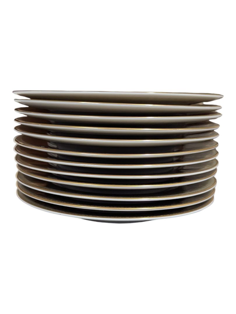 Sango “Versailles” Fine China Dinnerware Set – Gold Scroll Pattern