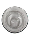Set of Two Clear Glass Bulbous Vases