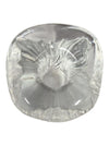 Pair of Textured Clear Glass Candle Holders
