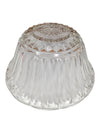Pressed Glass Serving Bowl with Fluted Rim