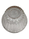 Pressed Glass Serving Bowl with Fluted Rim