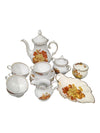 English Crown Devon Fruit Motif Tea & Serving Set