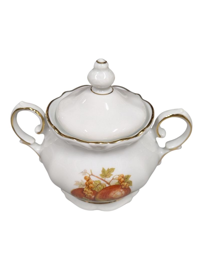 English Crown Devon Fruit Motif Tea & Serving Set