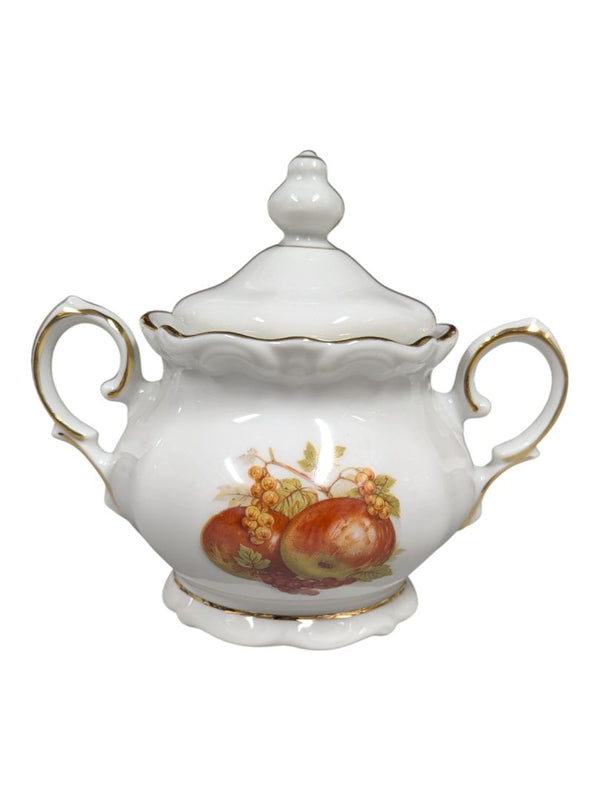 English Crown Devon Fruit Motif Tea & Serving Set