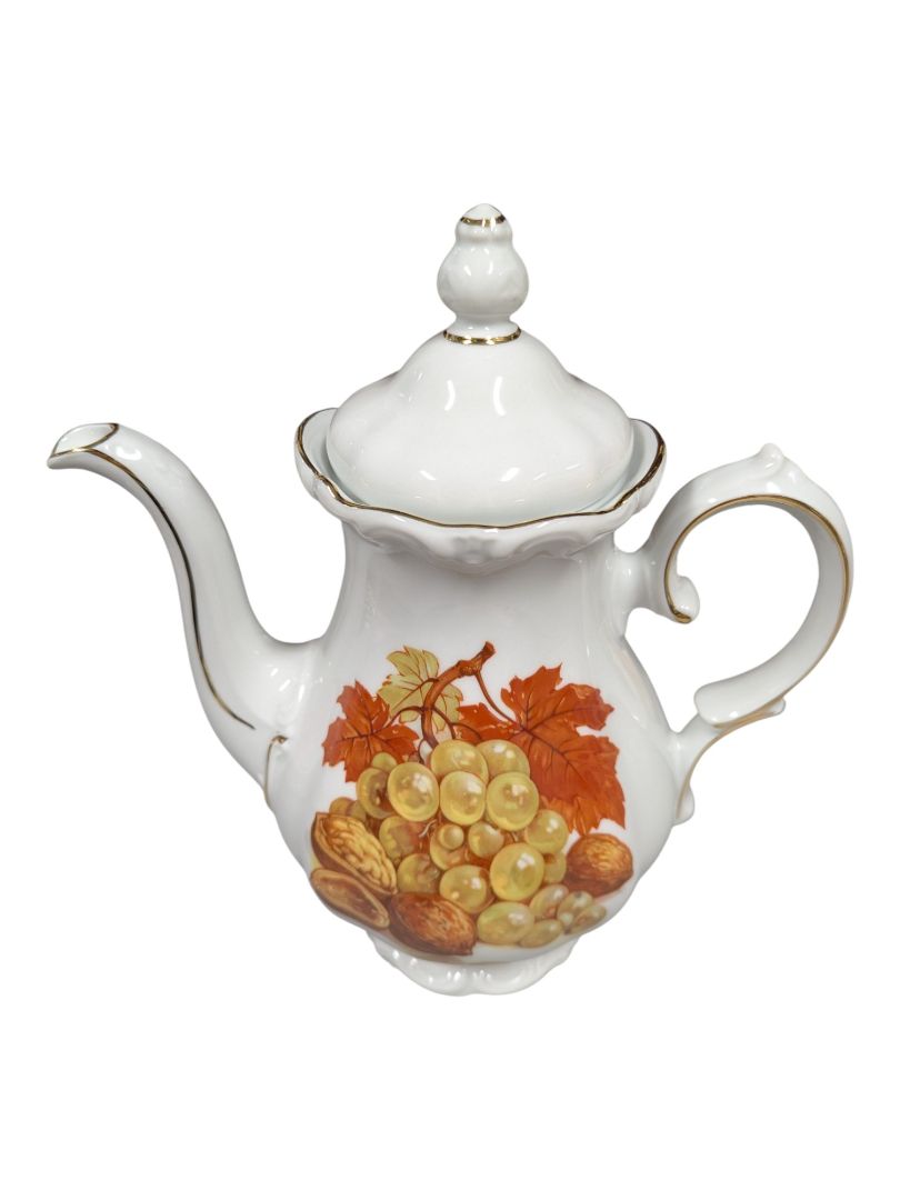 English Crown Devon Fruit Motif Tea & Serving Set