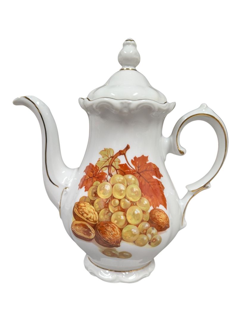 English Crown Devon Fruit Motif Tea & Serving Set