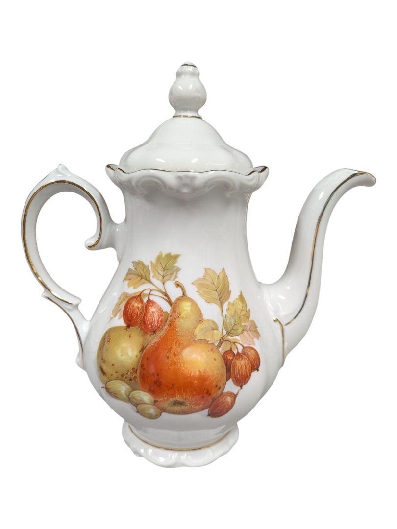 English Crown Devon Fruit Motif Tea & Serving Set