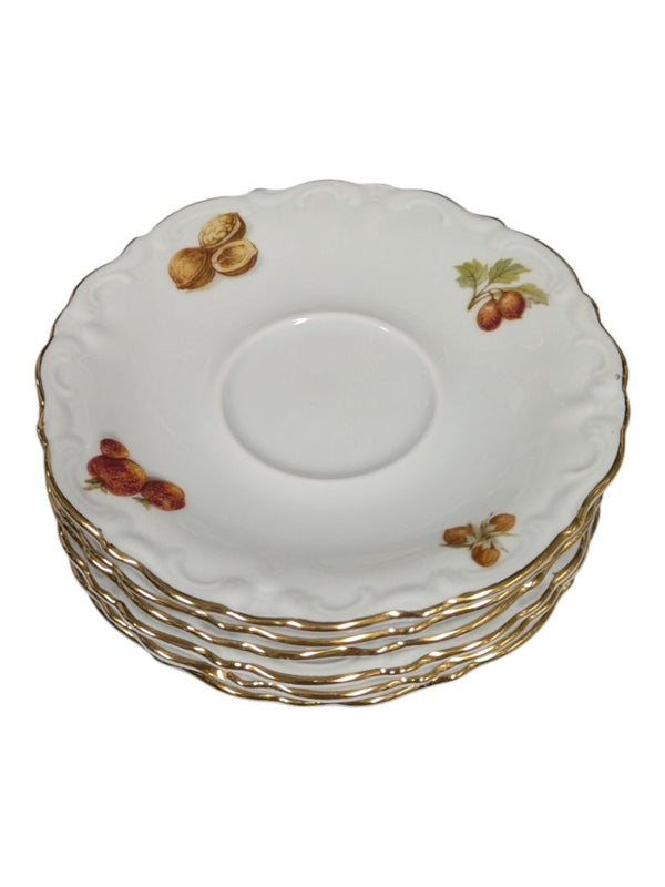 English Crown Devon Fruit Motif Tea & Serving Set