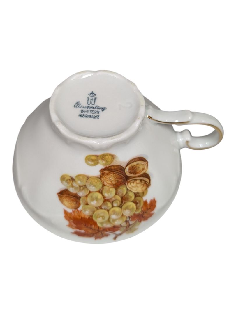 English Crown Devon Fruit Motif Tea & Serving Set