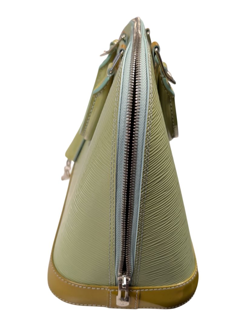 Louis Vuitton Alma Epi Leather Handbag — Pistache Green