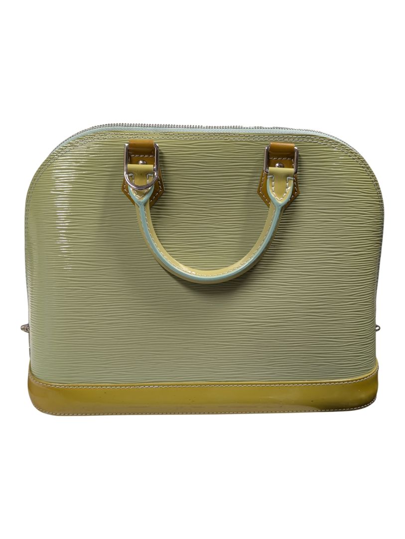 Louis Vuitton Alma Epi Leather Handbag — Pistache Green