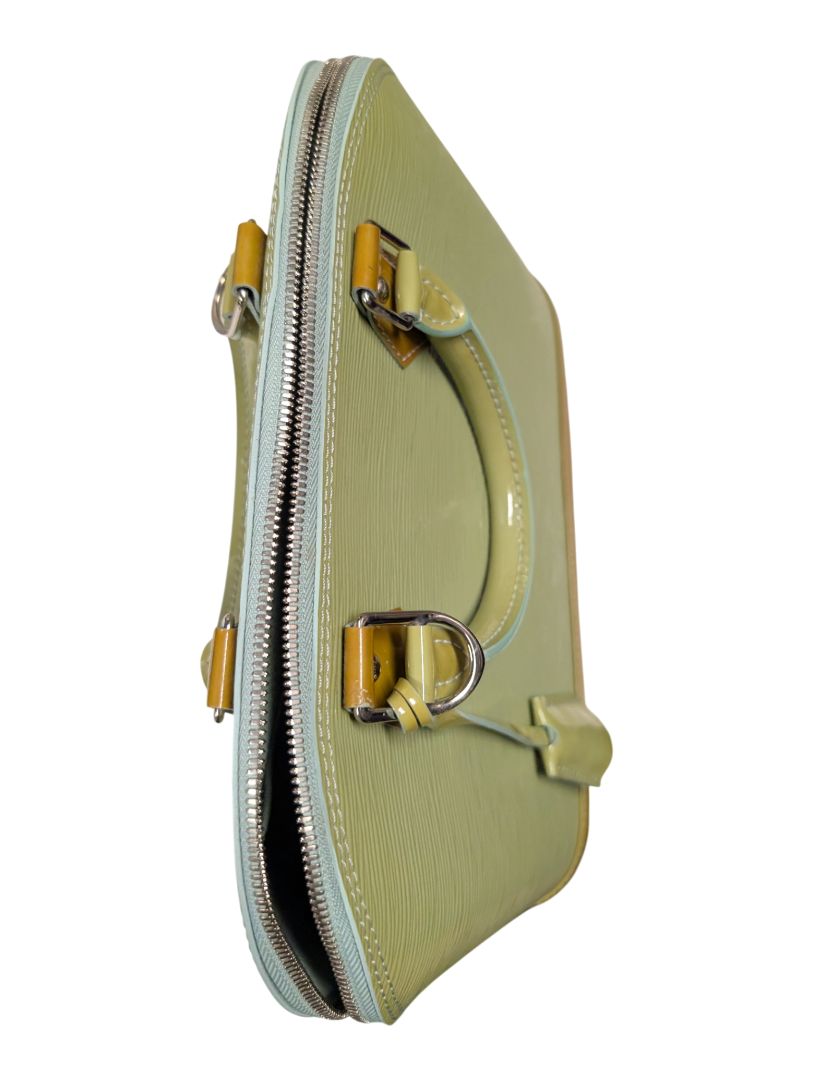 Louis Vuitton Alma Epi Leather Handbag — Pistache Green