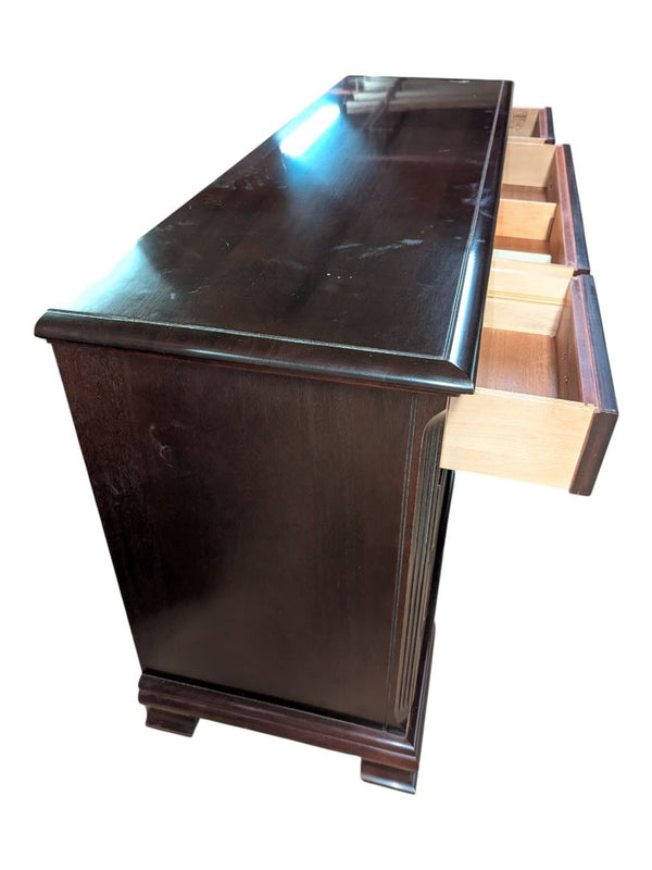Gibbard Craftsmen Solid Mahogany Long Dresser with Mirror