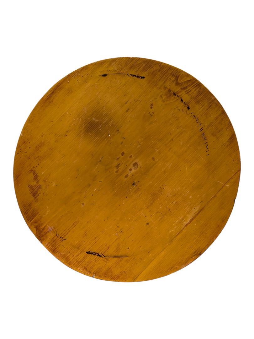 Solid Wood Round Pedestal Side Table