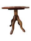 Solid Wood Round Pedestal Side Table