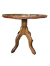 Solid Wood Round Pedestal Side Table