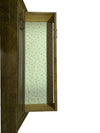 Antique Oak Hall Tree with Mirror, Drawer, and Cabinet