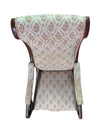 Antique Upholstered Victorian Wooden Rocking Chair