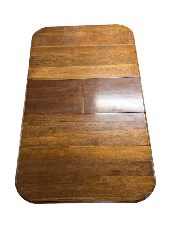 Antique Solid Wood Drop-Leaf Dining Table