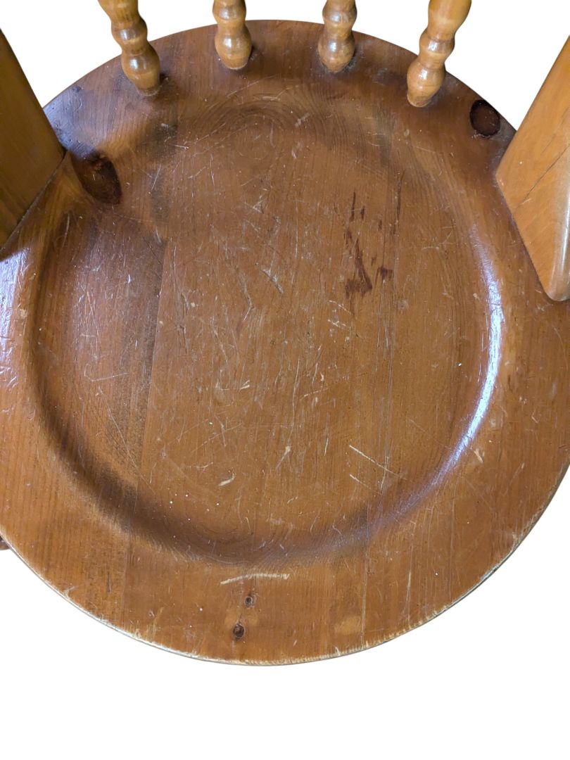 Set of Three Vintage Wooden Windsor-Style Chairs