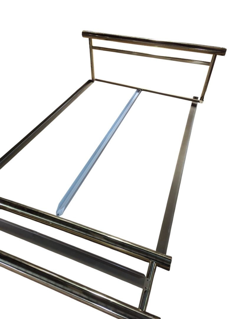 Vintage Gold-Toned Queen-Size Bed Frame