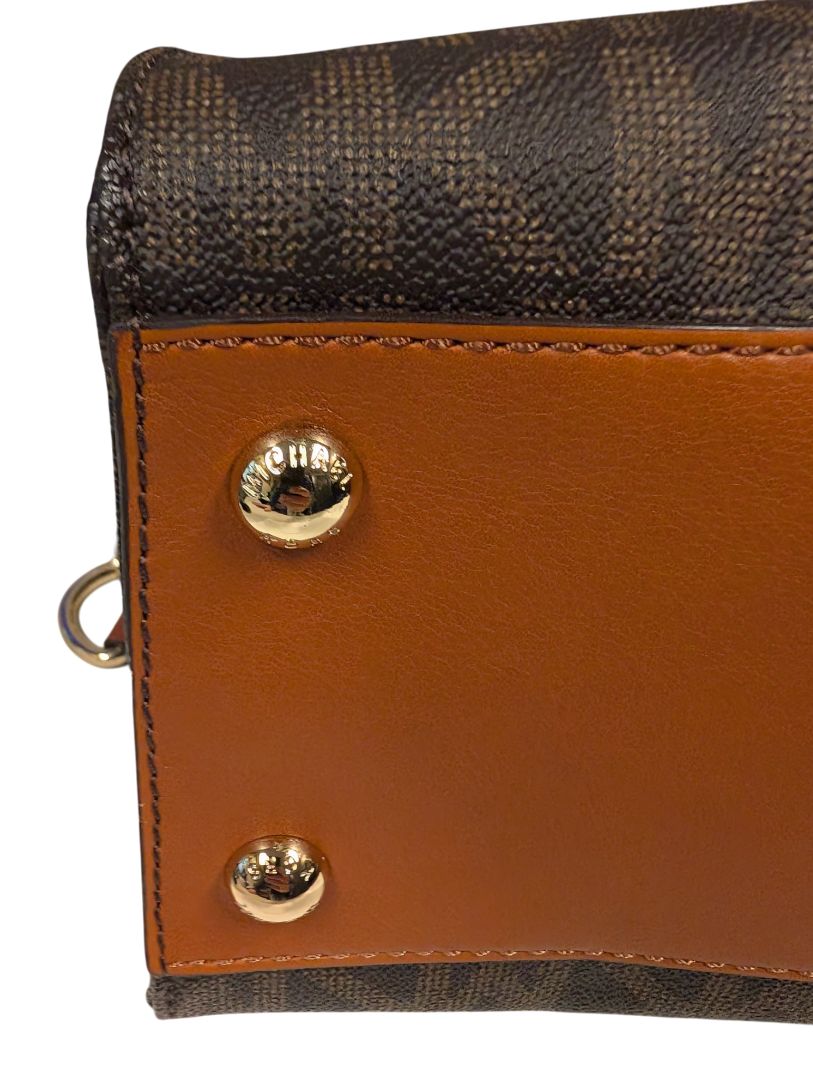 Michael Kors Hamilton Large Brown Logo Tote Handbag