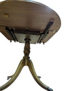 Antique Drop-Leaf Pedestal Dining Table
