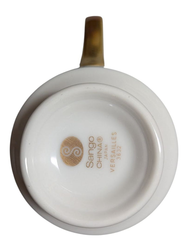 Sango “Versailles” Fine China Dinnerware Set – Gold Scroll Pattern