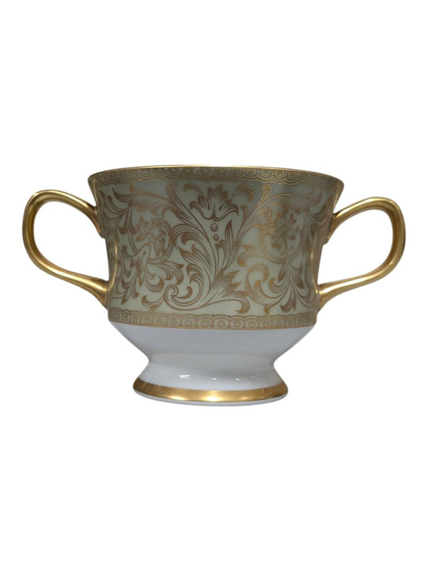 Sango “Versailles” Fine China Dinnerware Set – Gold Scroll Pattern