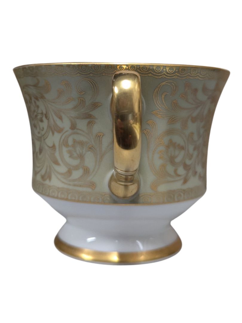 Sango “Versailles” Fine China Dinnerware Set – Gold Scroll Pattern
