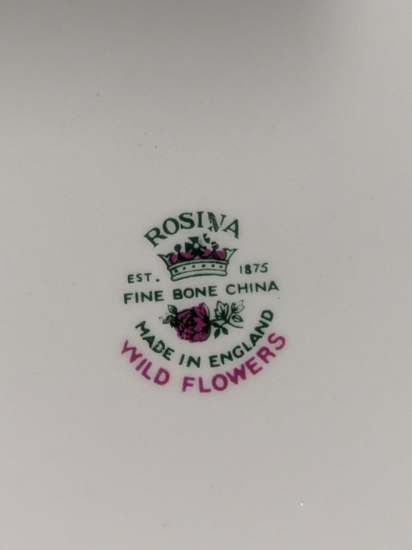 Rosina “Wild Flowers” Fine Bone China Plate